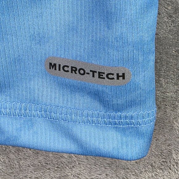 Mens Free Country Blue Tie Dye Micro Tech T Shirt Short Sleeve Crew Neck Size XL - Picture 7 of 10